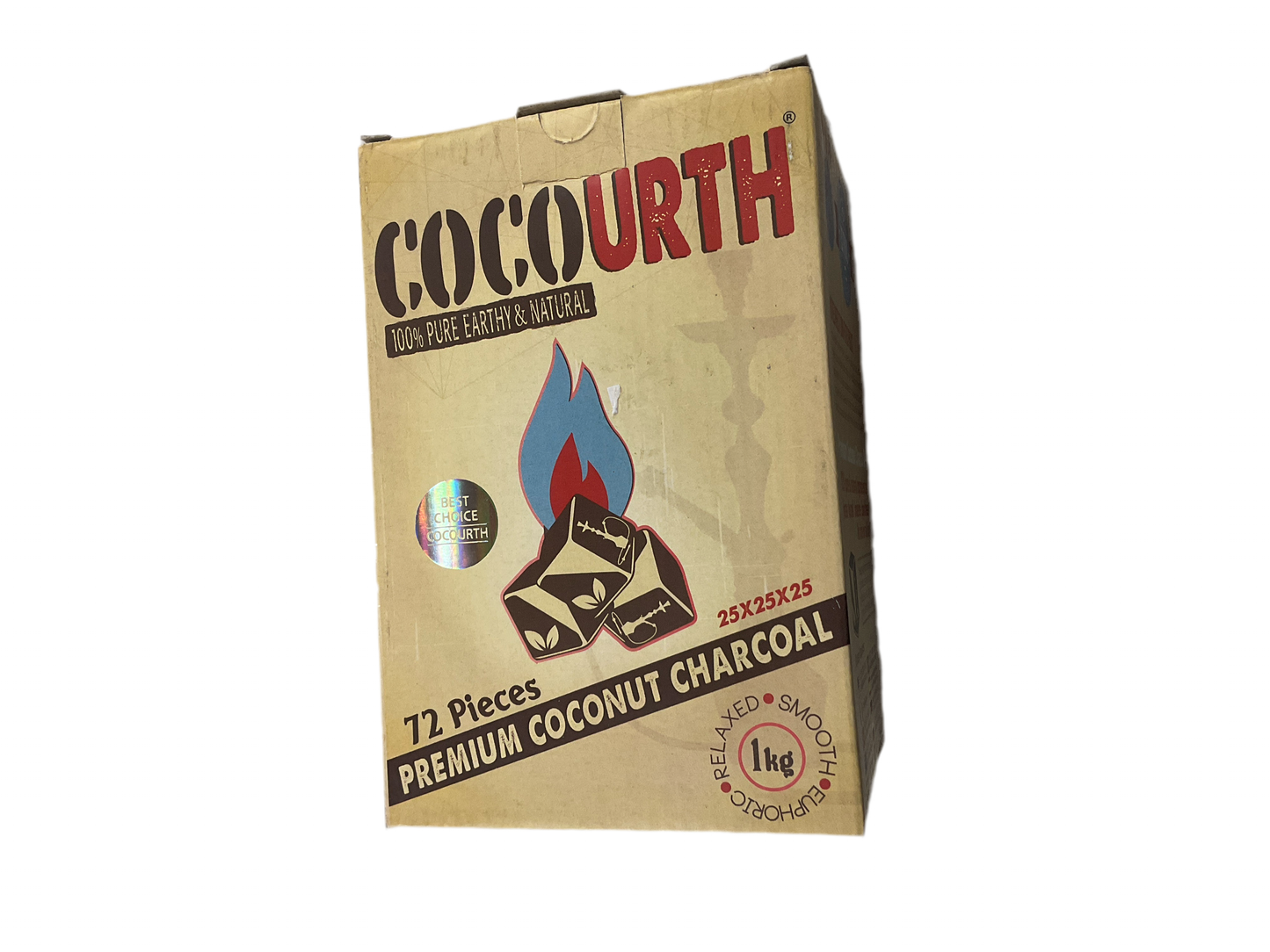 Cocourth charcoal 72 pcs