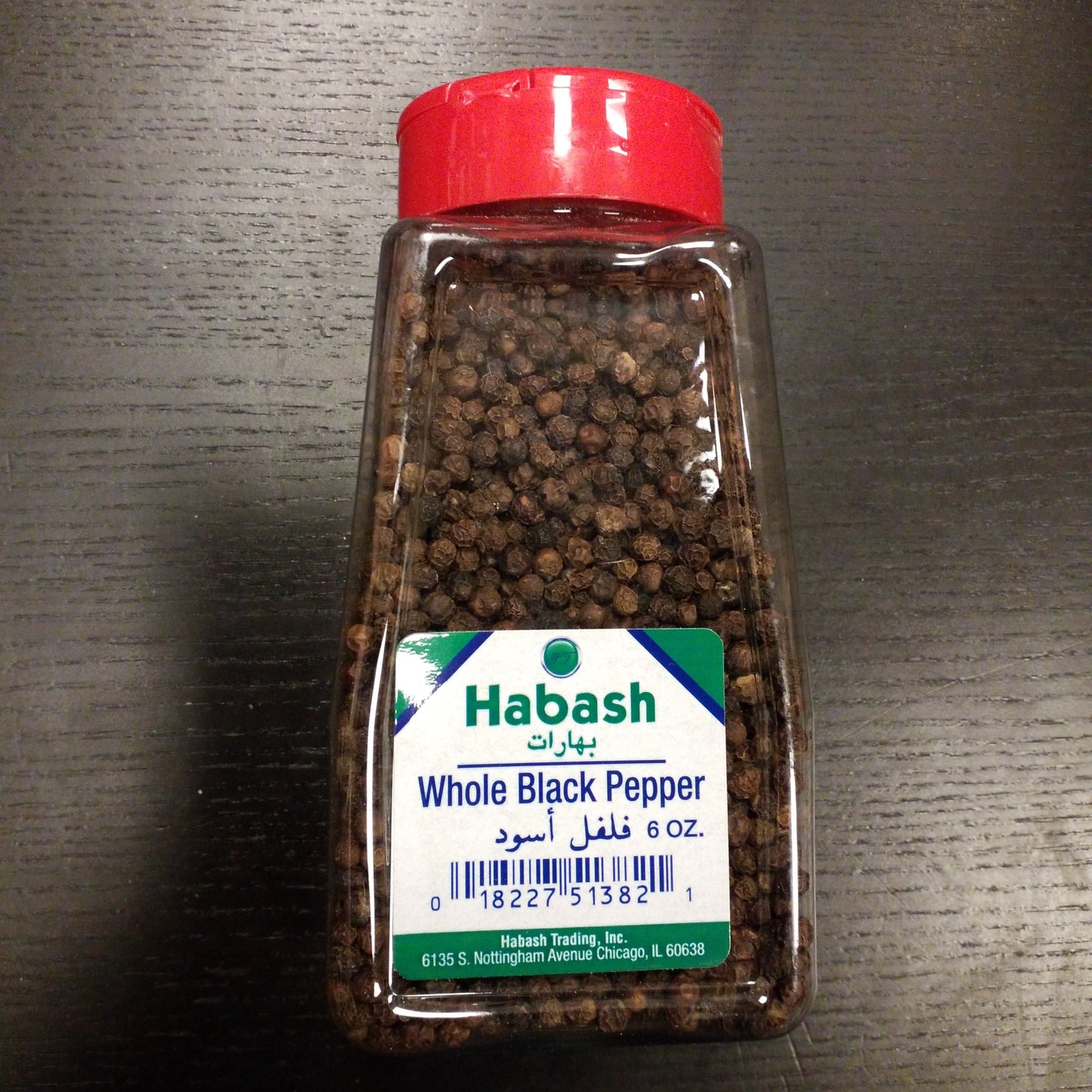 Habash whole black pepper 6 OZ