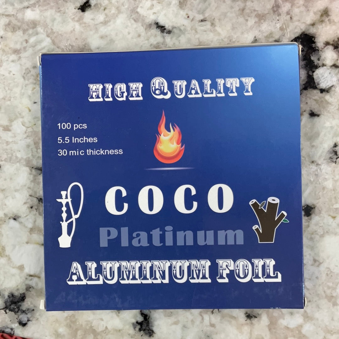 Coco platinum aluminum foil 100pcs