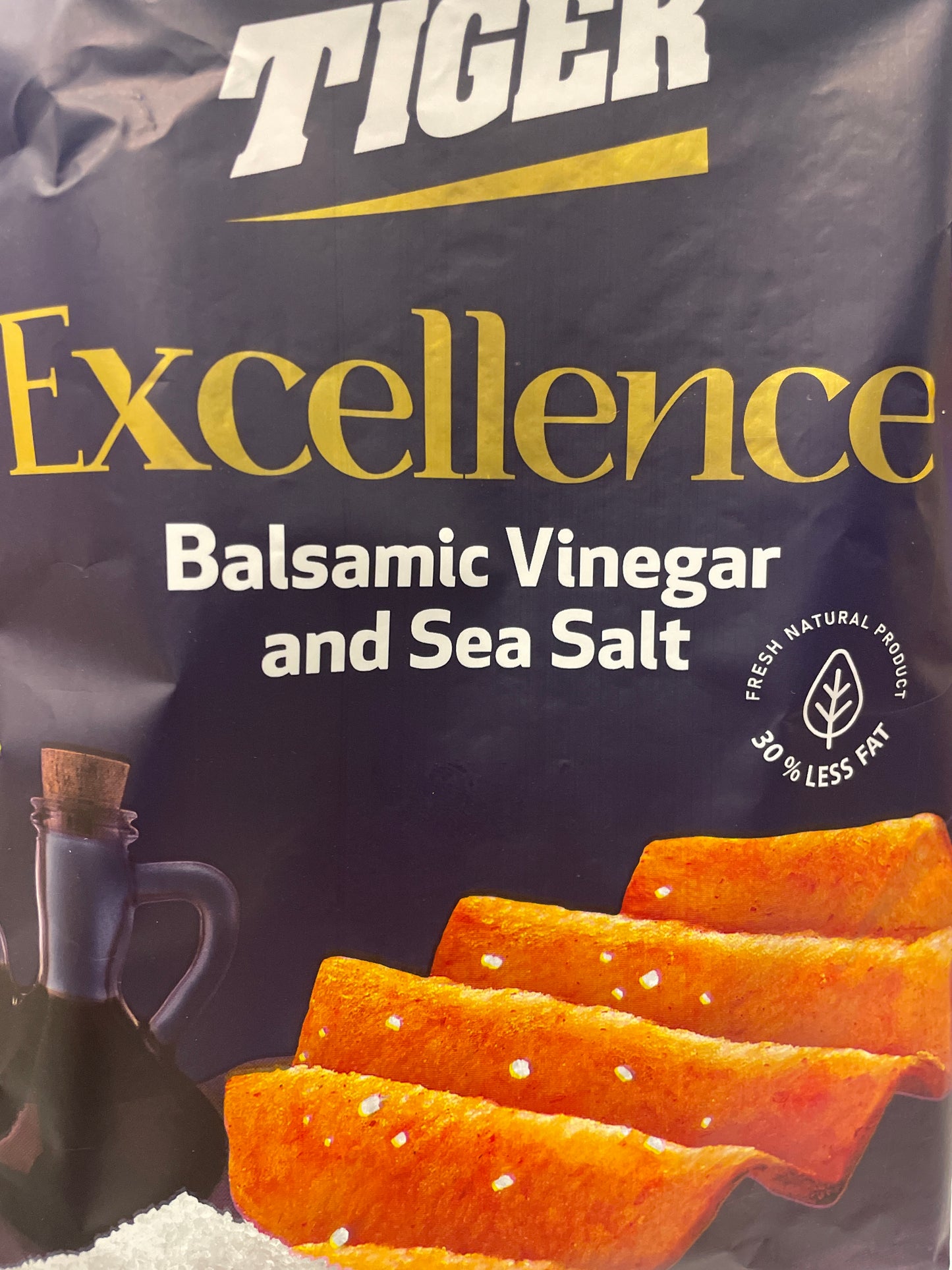 Tiger chips balsamic vinegar and sea salt
