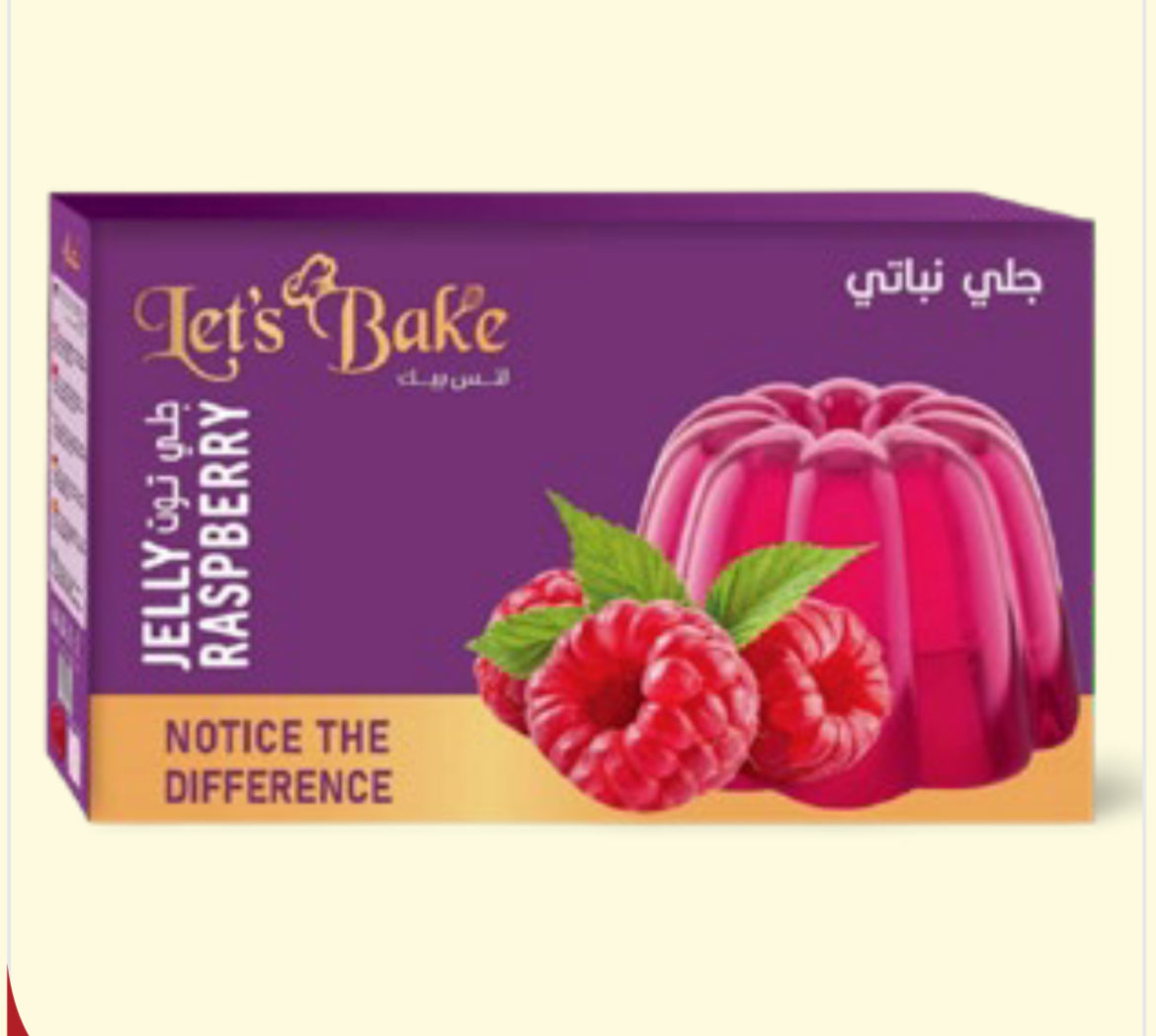 Lets bake jello raspberry 85g