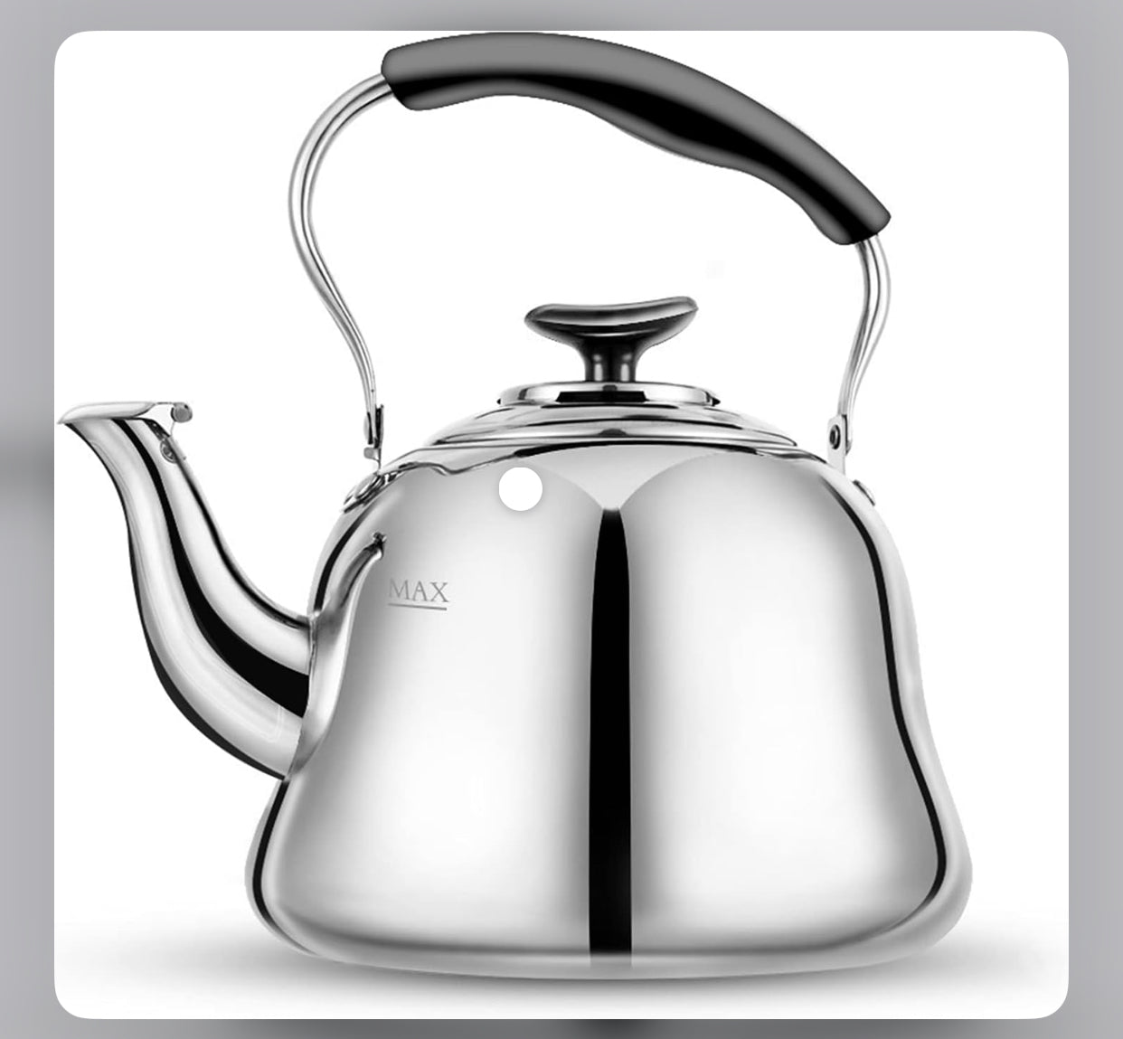 Stainless steel tea pot with filter. 2L