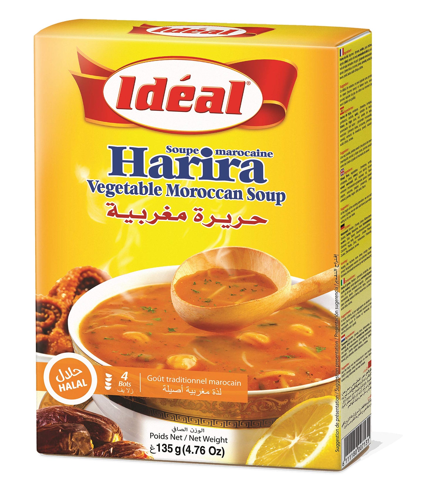 Ideal Harira vegetable Moroccan soup 4.76oz