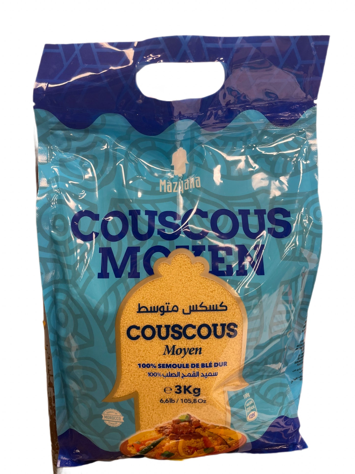 Mazyana couscous medium 3kg