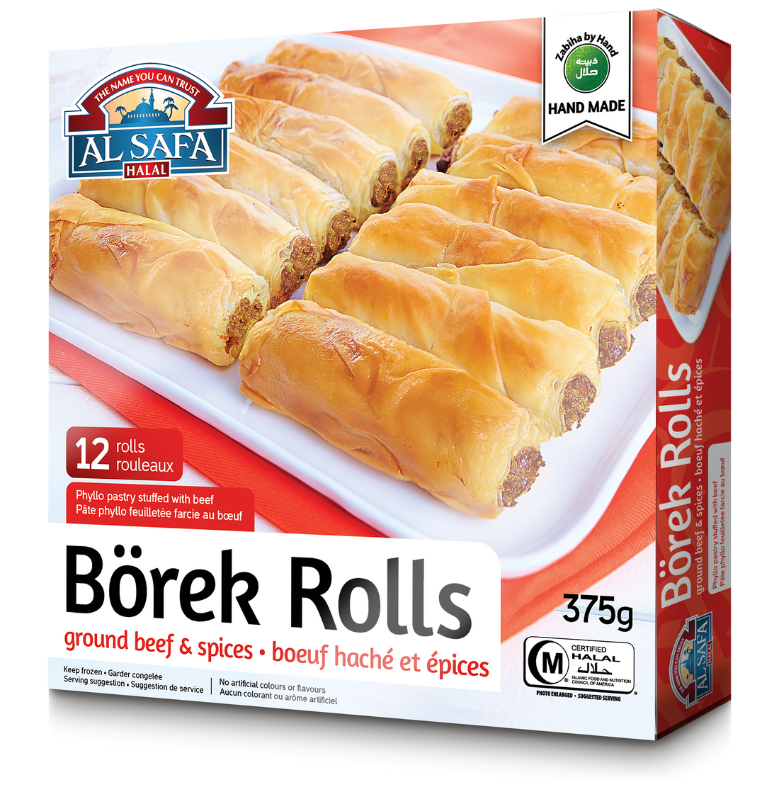 Alsafa borek rolls stuffed w/beef 13.22oz