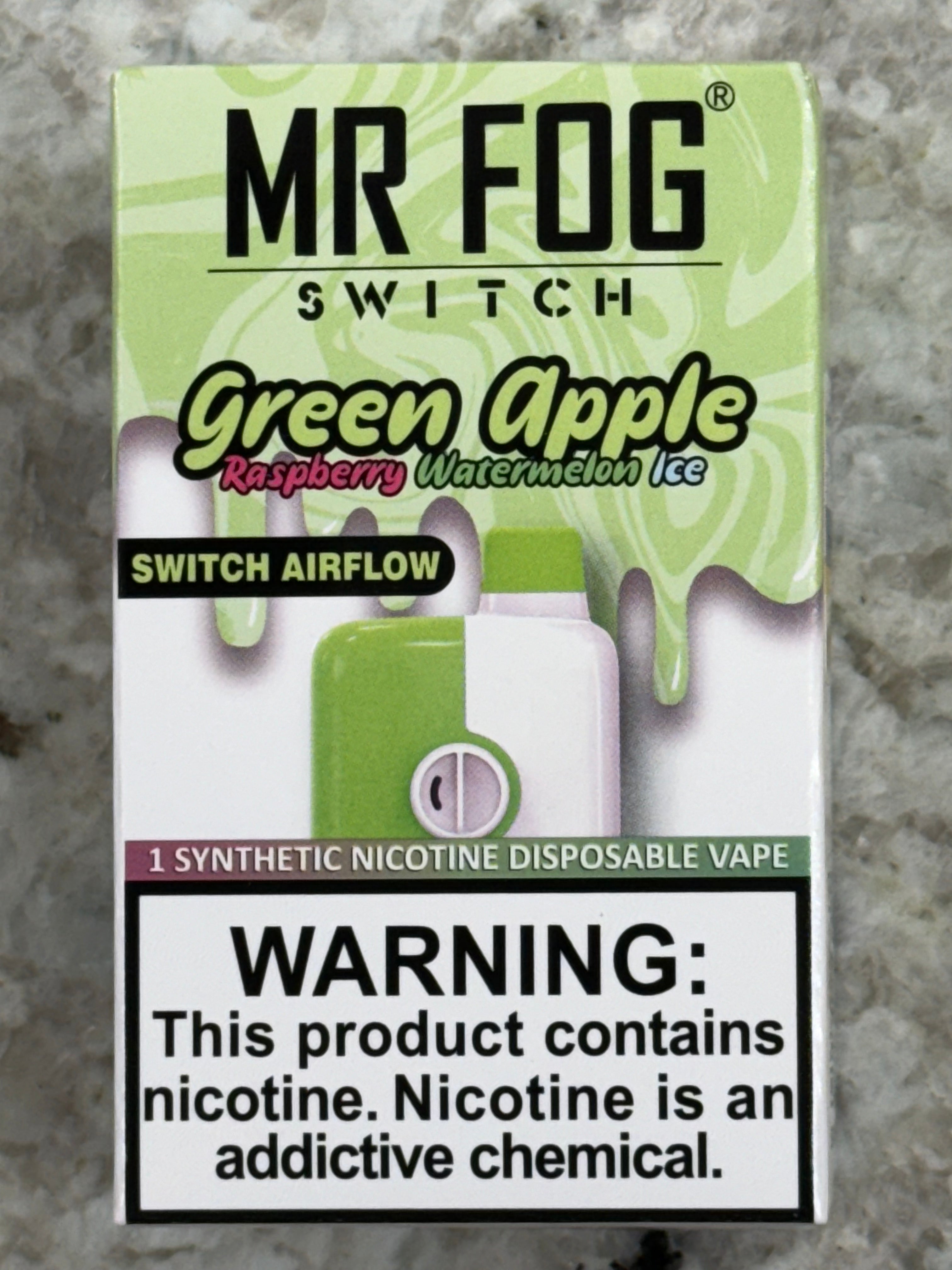 Mr Fog Switch ( Green Apple Raspberry Watermelon Ice) Pitaland Mr Fog Switch ( Green Apple Raspberry Watermelon Ice) Pitaland