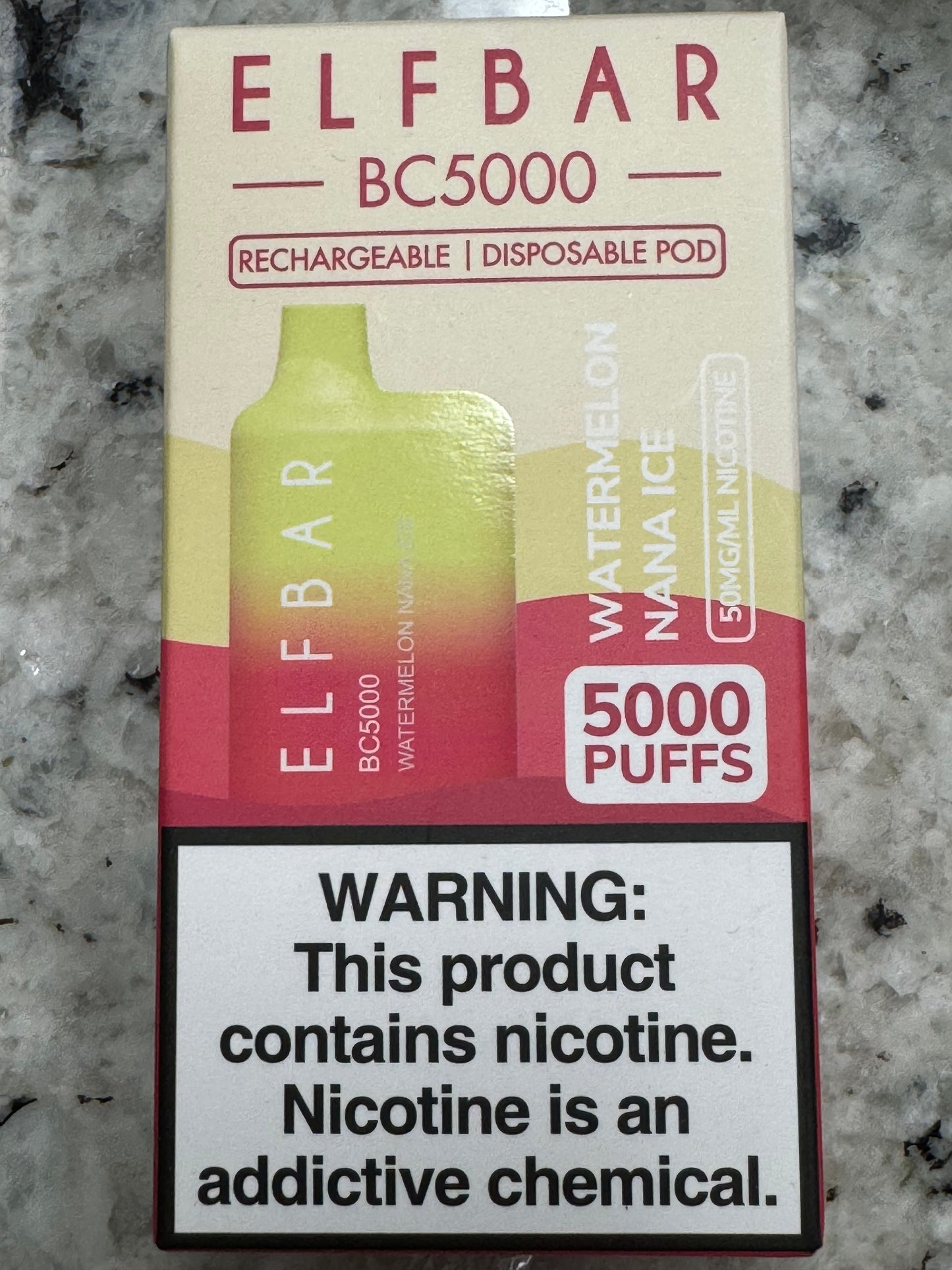 ELFBAR BC5000(Watermelon Nana Ice)