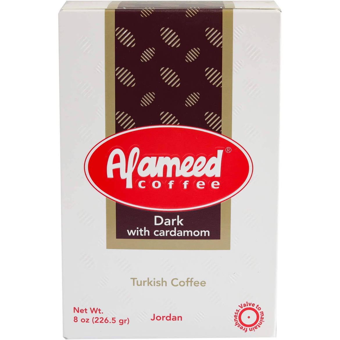 Alameed Turkish coffee dark with cardamom 8 OZ