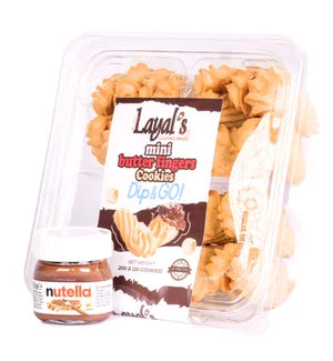 Layal’s mini butter fingers cookies dip&go