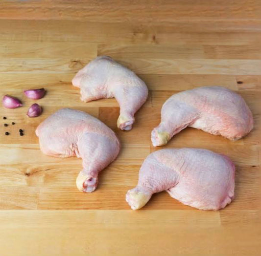 Halal Fresh Chicken Leg Quarters (4 Pices per Plate)