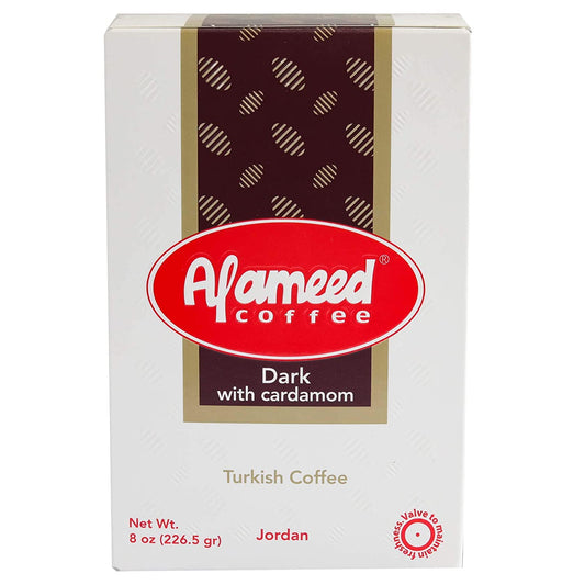 Al Ameed Dark Roast Grounded Coffee with Cardamom 8 OZ