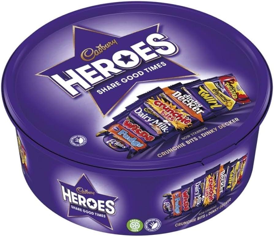 Cadbury Heros assortment of chocolates and toffees 550g