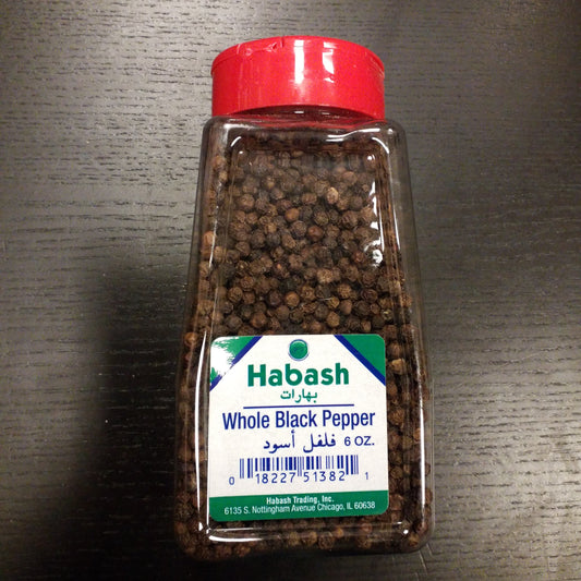 Habash whole black pepper 6 OZ