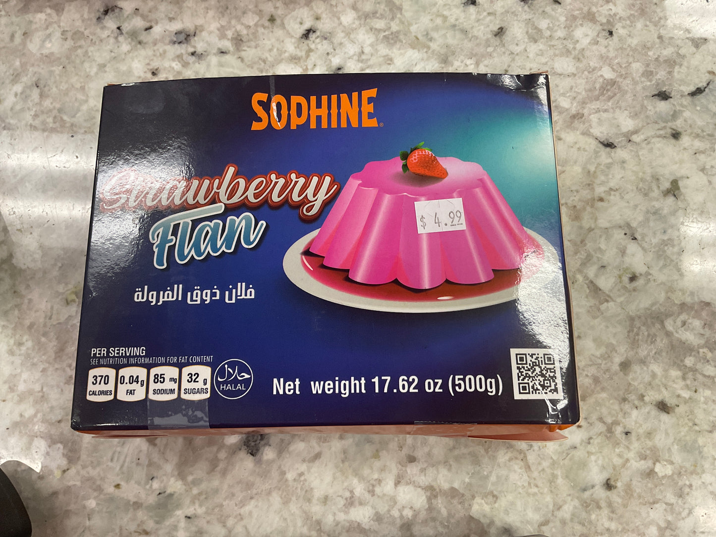 Sophine strawberry flan