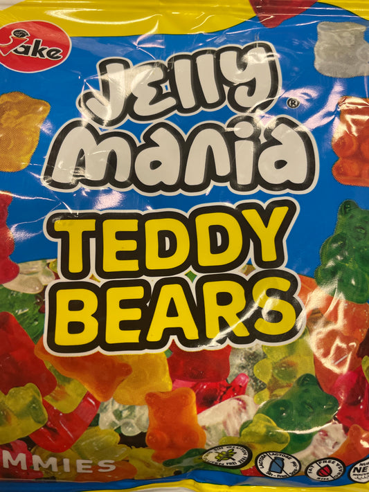 Jelly mania gummy teddy bears halal 100g