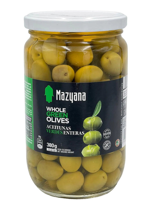 Mazyana whole green olive 380g