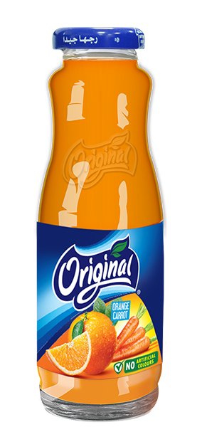 Original orange carrot juice glass 200ml