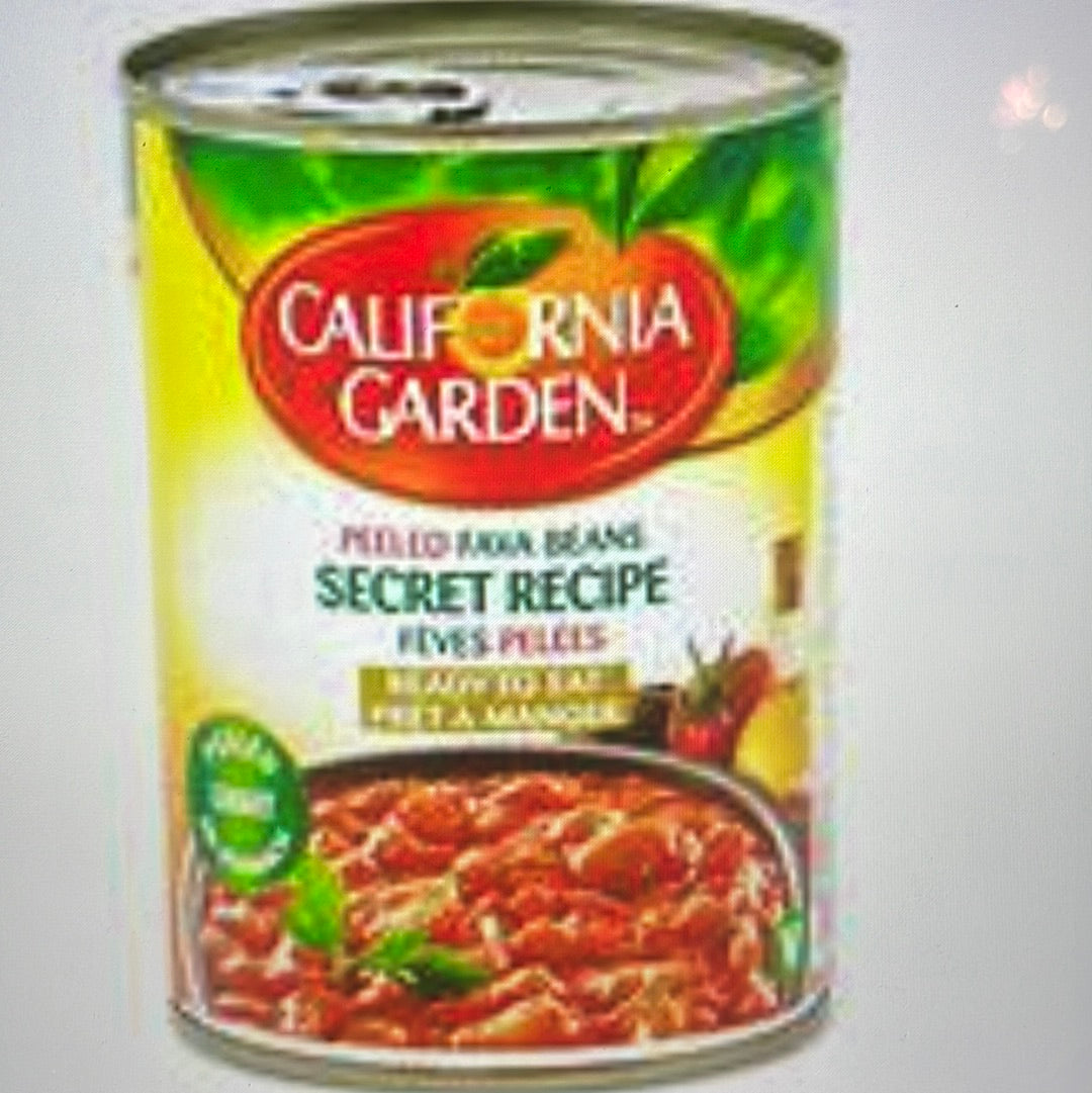 California garden peeled fava beans secret recipe 16oz