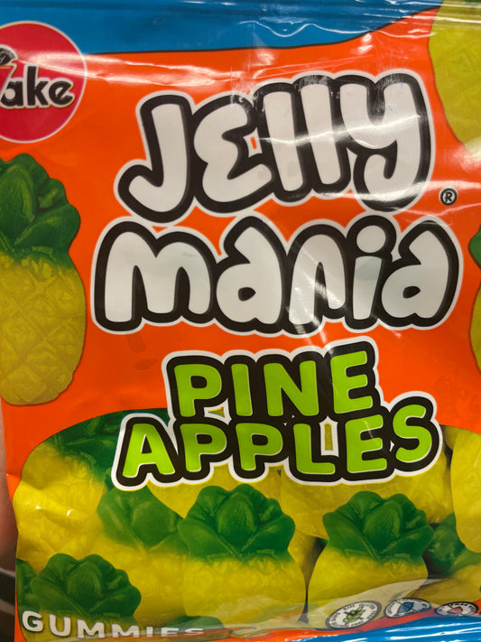 Jelly mania gummy pineapple halal 100g