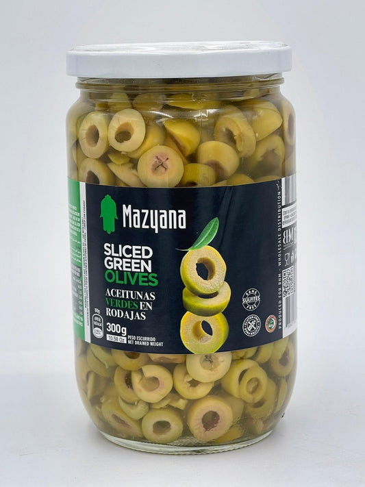 Mazyana sliced green olive 300g