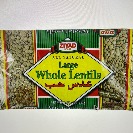 Ziyad Whole Lentil large 16 OZ