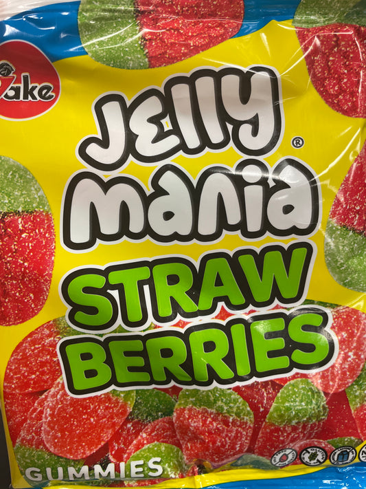 Jelly mania gummy strawberry halal 100g