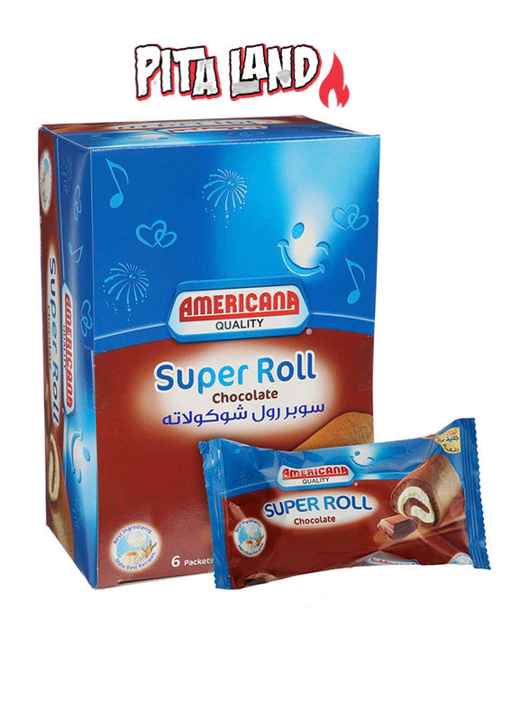 Americana super roll chocolate cake 6packs