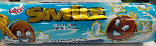 Smile creme biscuits with hazelnuts