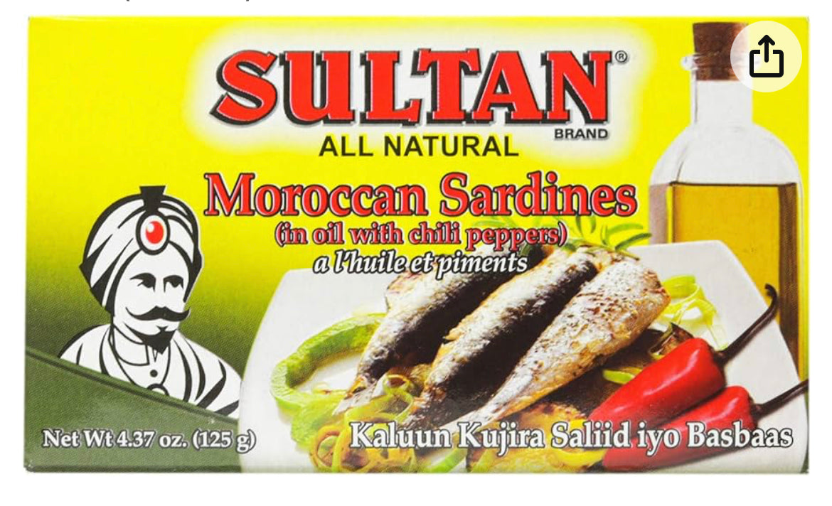 Sultan Sardines in oil w/ peppers 4.37oz