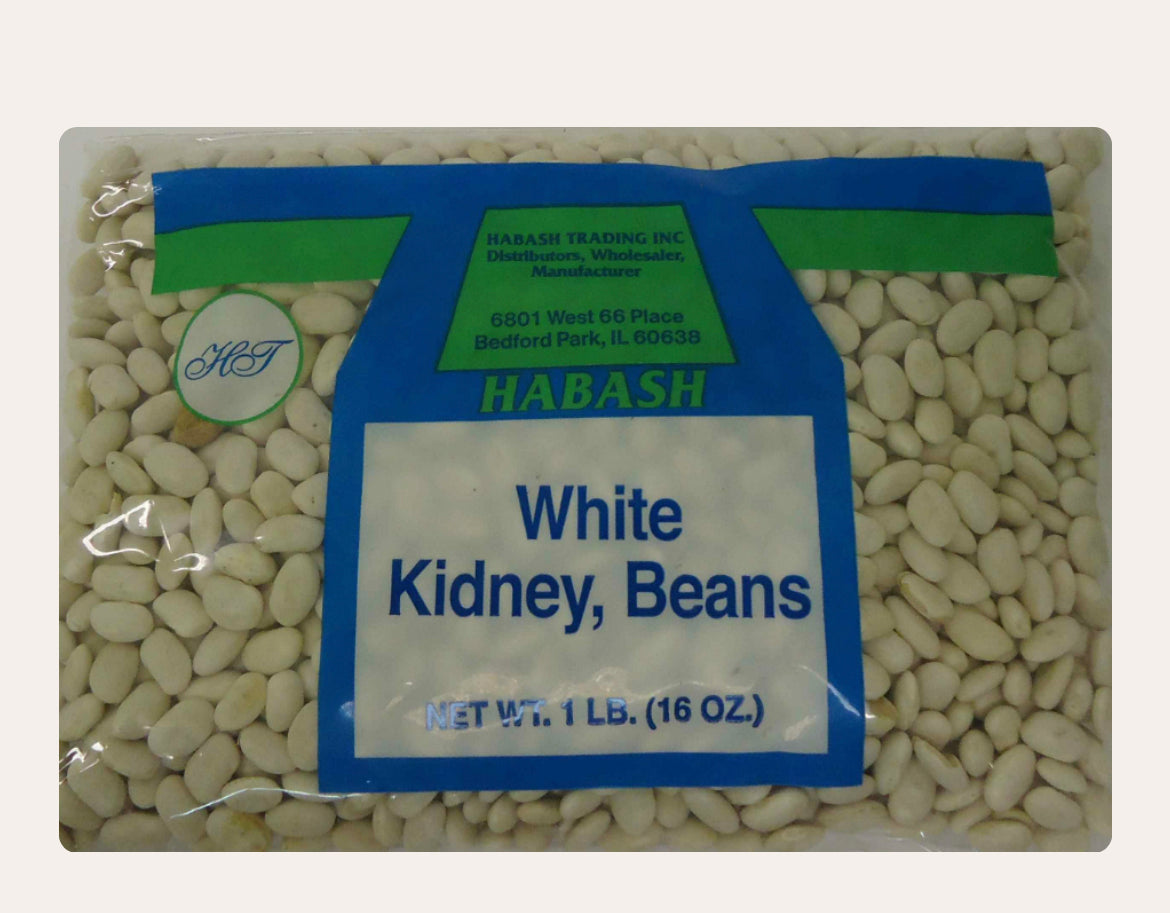 Habash WHITE KIDNEY BEANS (16oz)