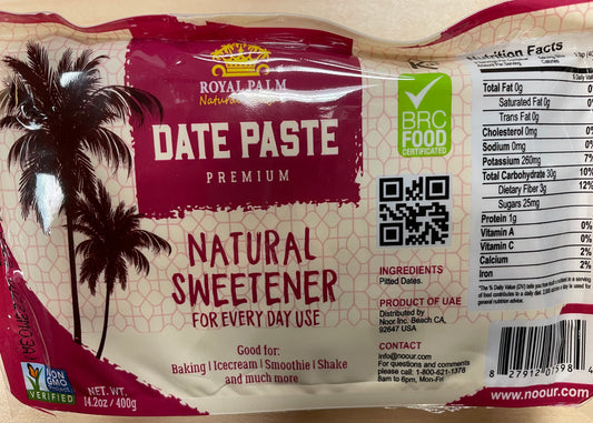 Royal palm date paste 400G (2 Packs)