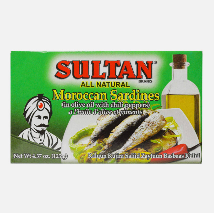 Sultan sardines in olive oil w/pepper 4.37oz