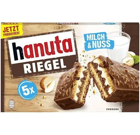 Hanuta Riegel milk & nuts 5pck 34.5g