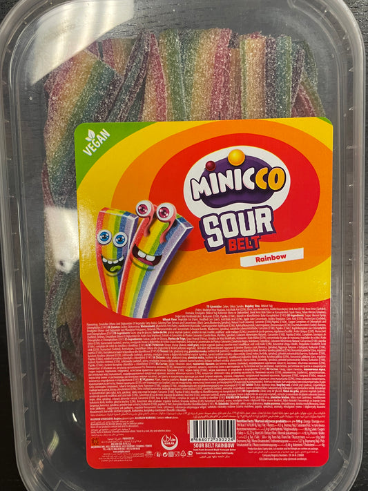 Minicco sour belt rainbow 200g