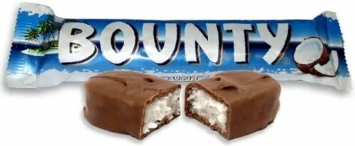 Bounty chocolate filled coconut.