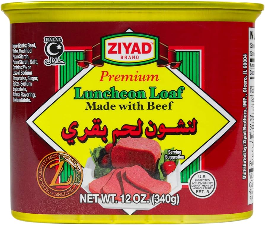 Ziyad beef luncheon loaf 12oz