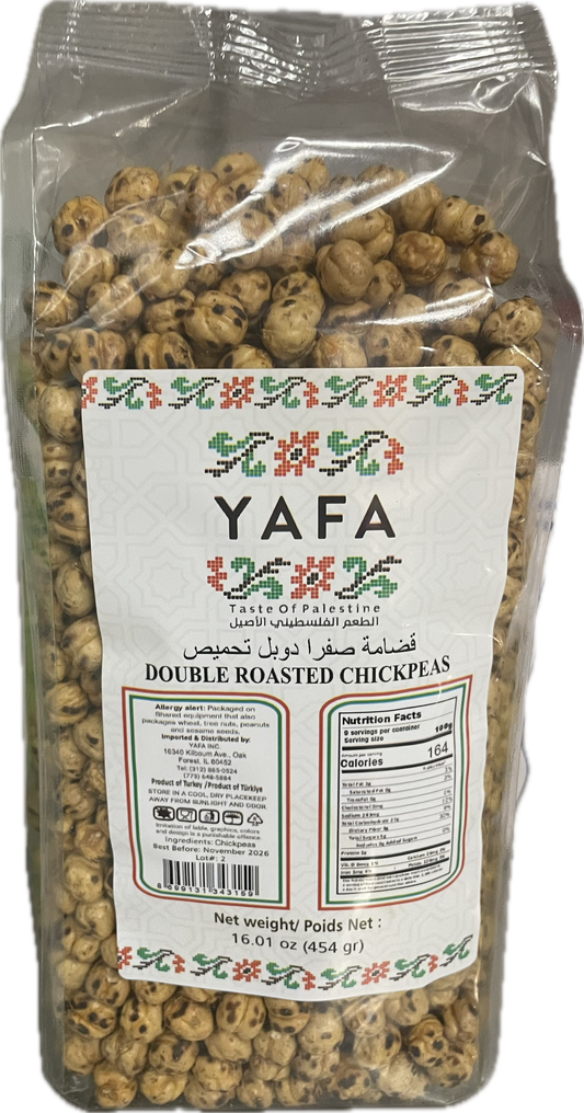 Yafa double roasted chickpeas 454 g