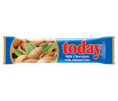 Today chocolate bar w/almond nuts