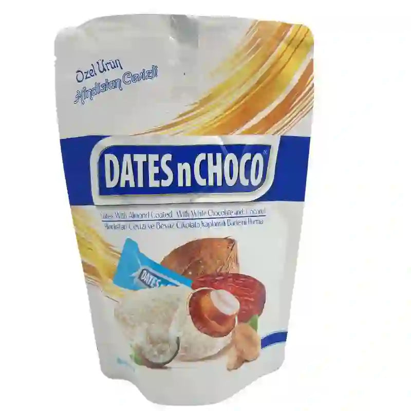 Almond chocolate date w/white choc & coconut 90g