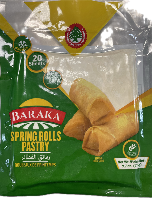 Baraka frozen spring roll dough 9.7oz