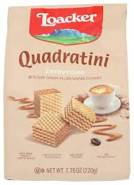 Loacker wafers Quadratini cappuccino 250g