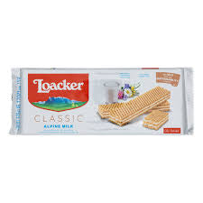 Loacker classic alpine milk wafers