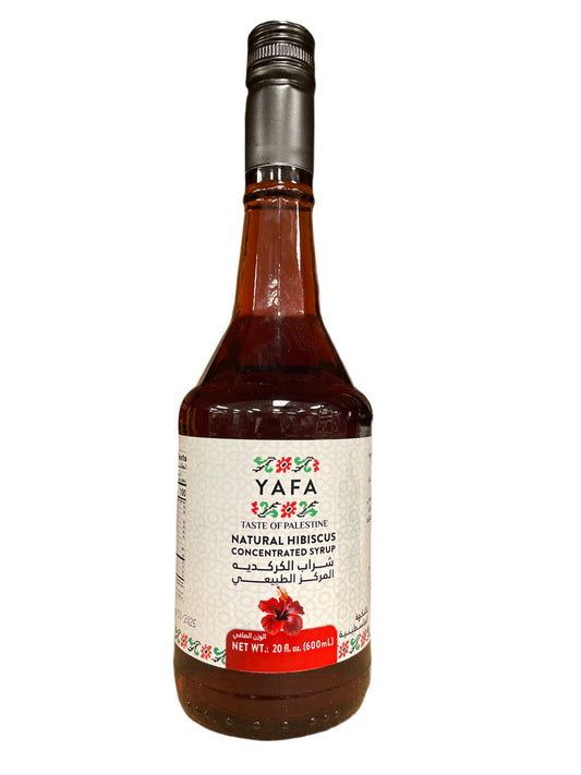 Yafa hibiscus syrup 600ml شراب كركديه مركز