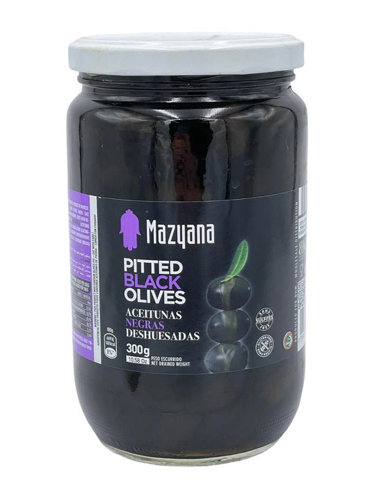 Mazyana pitted black olive 300g