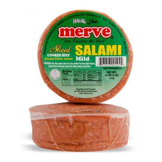 Merve beef sliced salami 1/2lb