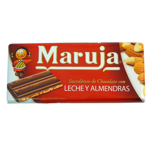 Maruja chocolate with milk &almond 150g