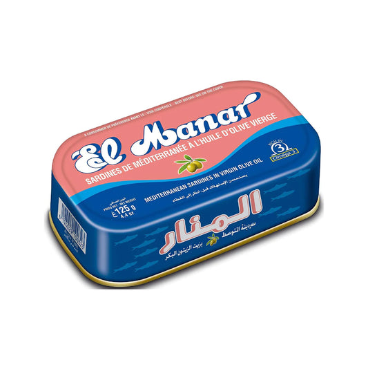 El Manar Sardines in olive oil 125g