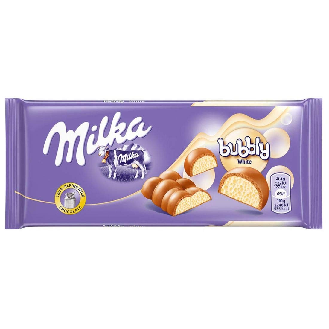 Milka bubbly white 95g