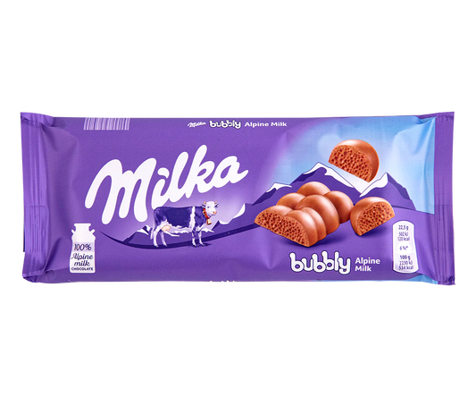 Milka bubbly chocolate 90g