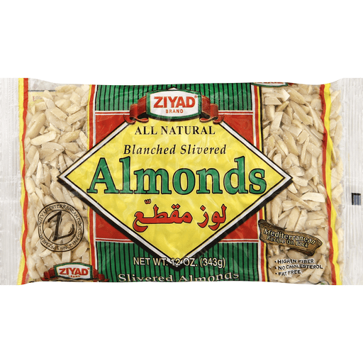 Ziyad Premium Blanched Silvered Almond 12 OZ